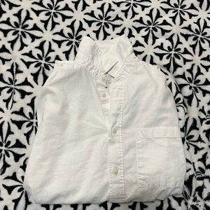 H&M White Casual Button Down Shirt